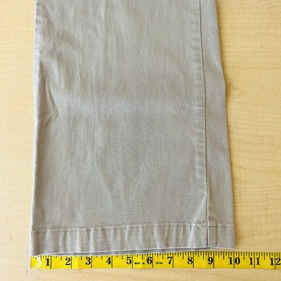 Riders Women's Tan Pants Size 12M Stretch Comfort No-gap Waistband Straight Leg - Picture 11 of 11